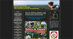 Desktop Screenshot of naturedeguyane.com